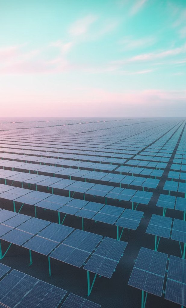 Utility-scale solar farm